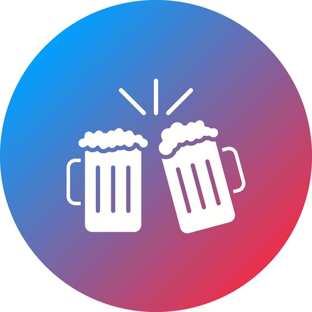 Imagen vectorial del icono de Cheers Se puede usar para bodas