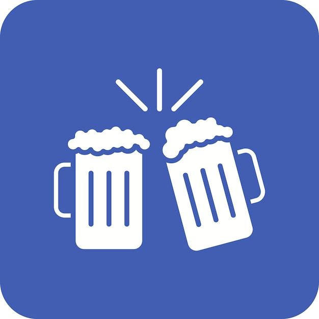 Imagen vectorial del icono de Cheers Se puede usar para bodas