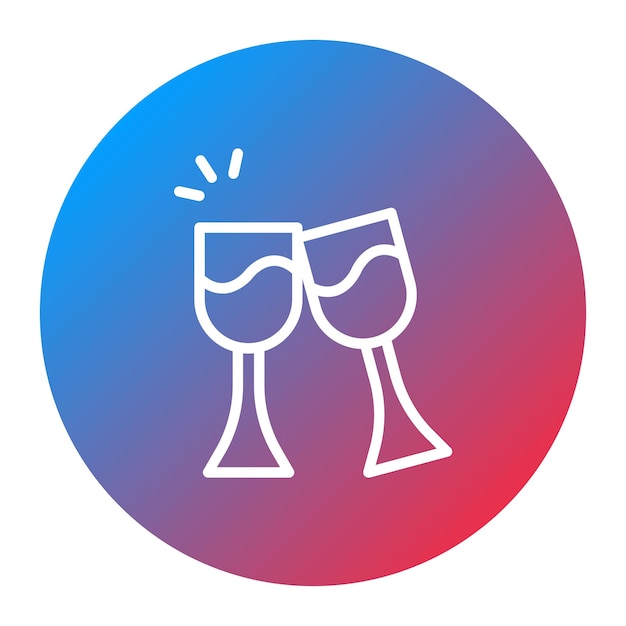 Imagen vectorial del icono de Cheers Se puede usar para la jubilación