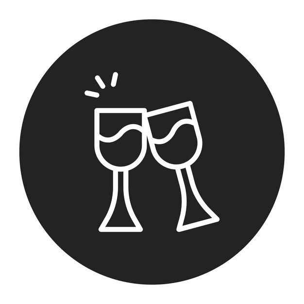 Imagen vectorial del icono de Cheers Se puede usar para la jubilación