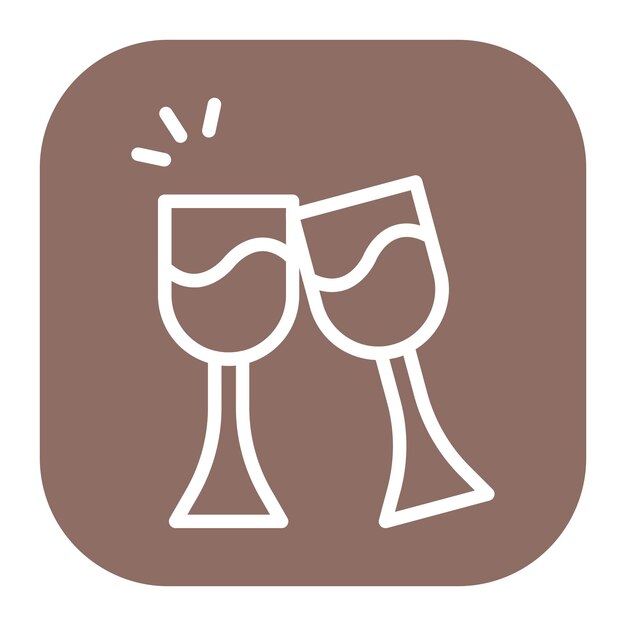 Imagen vectorial del icono de Cheers Se puede usar para la jubilación