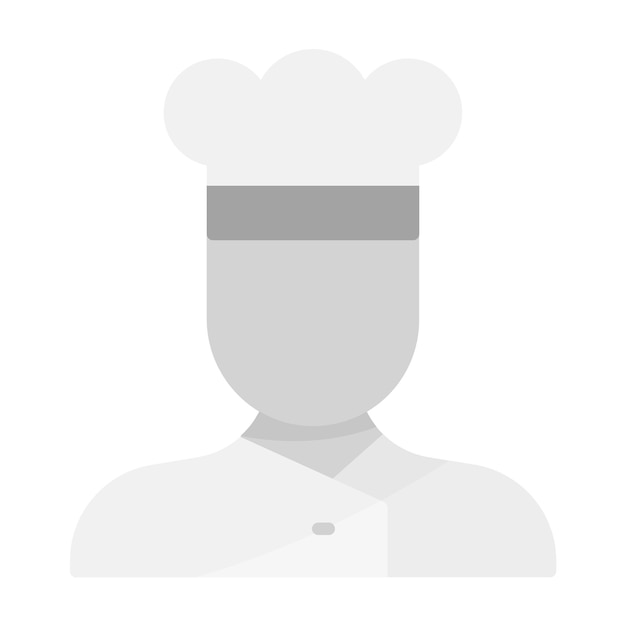 Imagen vectorial de icono de chef masculino Se puede usar para profesiones