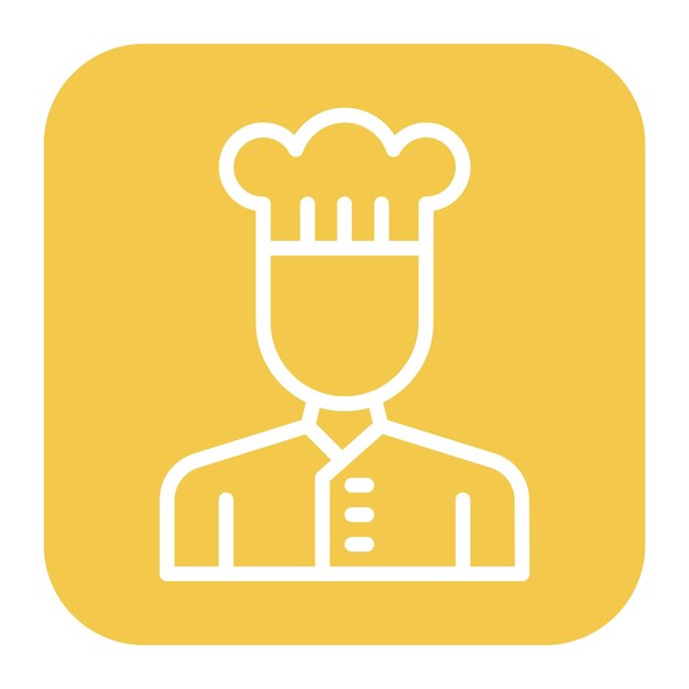 Imagen vectorial del icono del chef Se puede usar para Diversidad