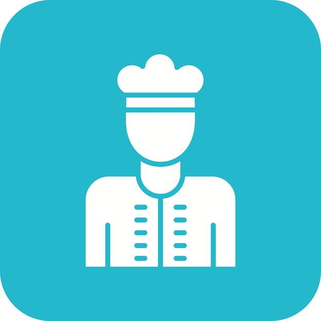 Imagen vectorial del icono del chef Se puede utilizar para la catering