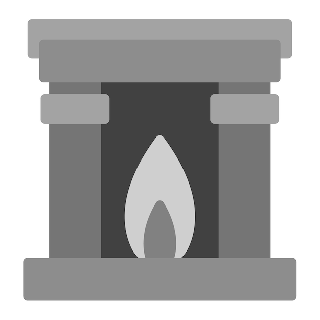 Imagen vectorial del icono de la chimenea Se puede usar para Retro