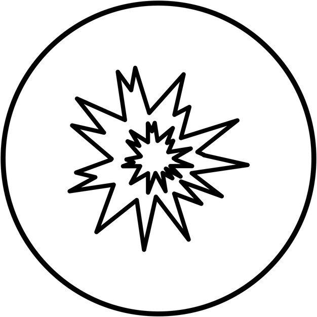Imagen vectorial de icono de chispa Se puede usar para fiestas y celebraciones