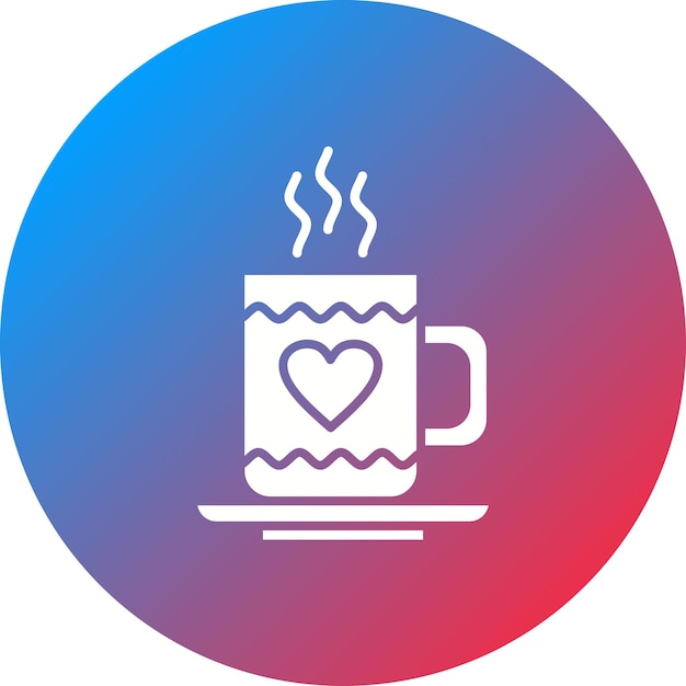 Imagen vectorial de icono de chocolate caliente Se puede usar para dulces y caramelos