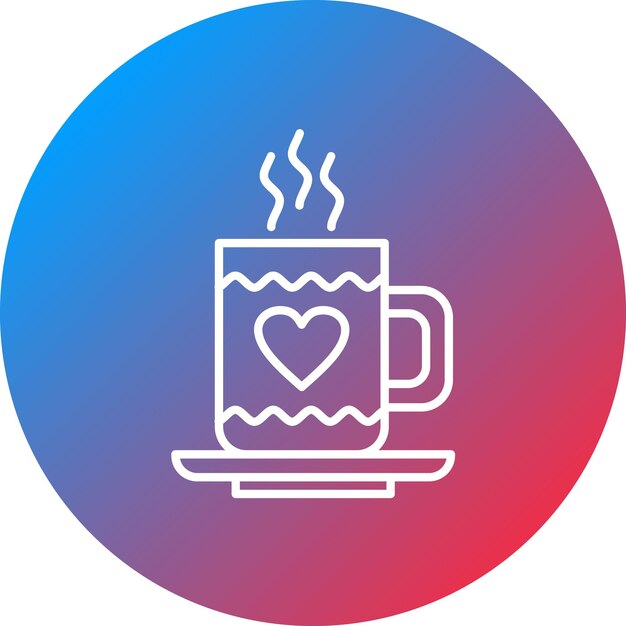 Imagen vectorial de icono de chocolate caliente Se puede usar para dulces y caramelos