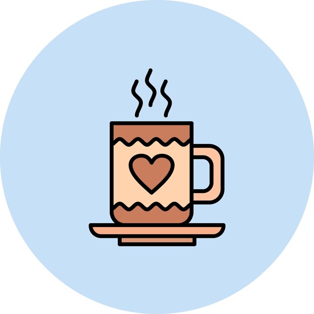 Imagen vectorial de icono de chocolate caliente Se puede usar para dulces y caramelos