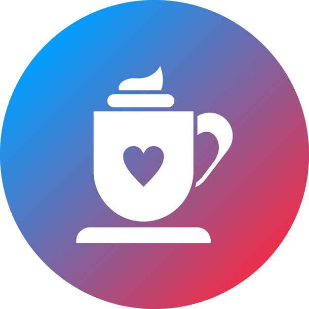 Imagen vectorial de icono de chocolate caliente Se puede usar para Invierno