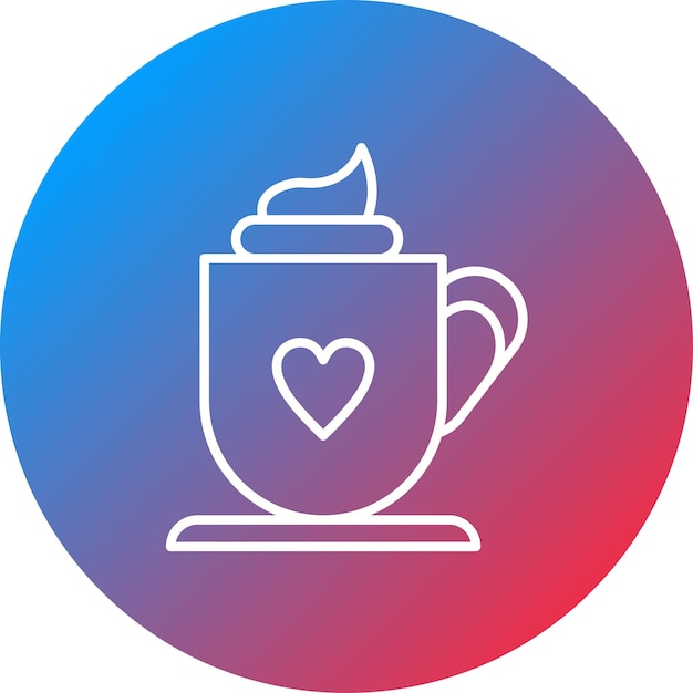 Imagen vectorial de icono de chocolate caliente Se puede usar para Invierno