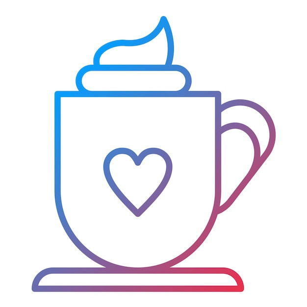 Imagen vectorial de icono de chocolate caliente Se puede usar para Invierno