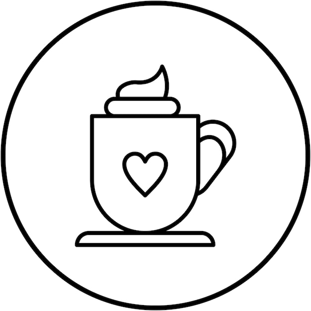 Imagen vectorial de icono de chocolate caliente Se puede usar para Invierno