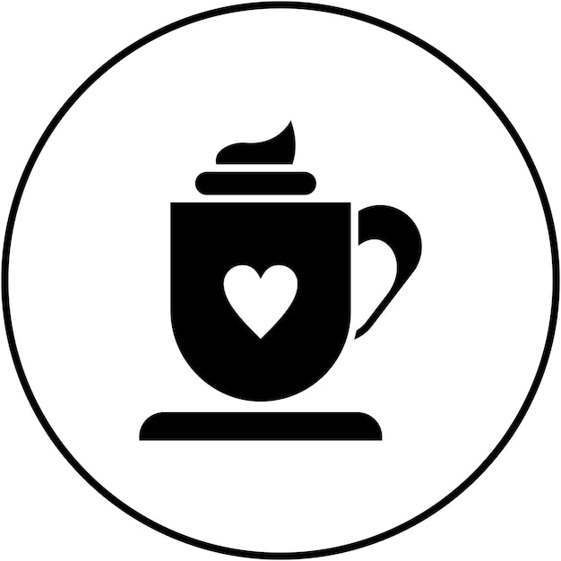 Imagen vectorial de icono de chocolate caliente Se puede usar para Invierno
