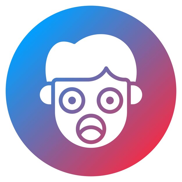 Imagen vectorial de icono con choque Se puede usar para emociones humanas