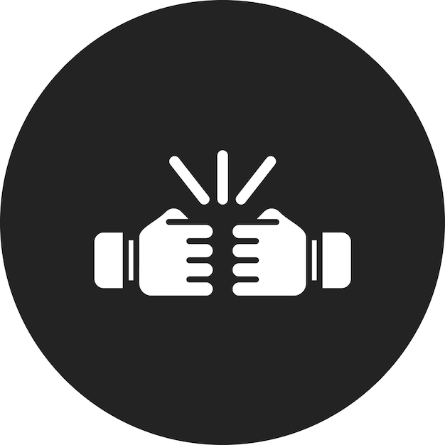 Imagen vectorial de icono de choque Se puede utilizar para Recursos Humanos
