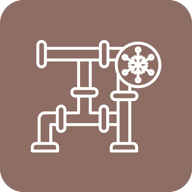 Imagen vectorial del icono de choque térmico Se puede utilizar para la fontanería
