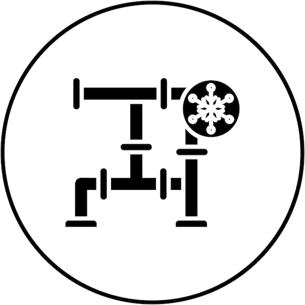 Imagen vectorial del icono de choque térmico Se puede utilizar para la fontanería