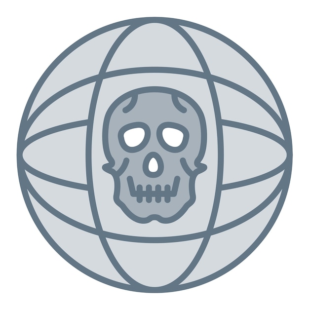 La imagen vectorial del icono de ciberataque se puede utilizar para la seguridad