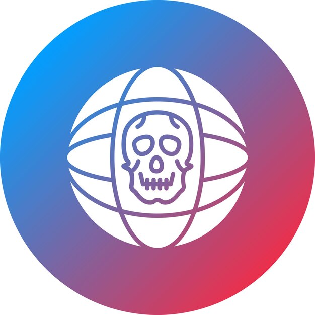 La imagen vectorial del icono de ciberataque se puede utilizar para la seguridad