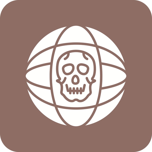 La imagen vectorial del icono de ciberataque se puede utilizar para la seguridad