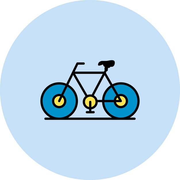 Imagen vectorial de icono de ciclismo Se puede usar para deportes