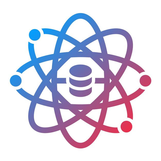 Imagen vectorial de icono de ciencia de datos Se puede usar para Big Data