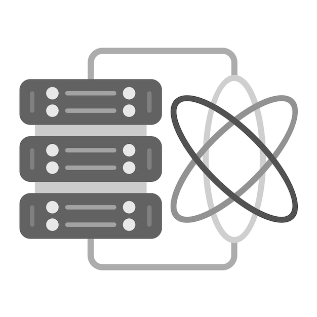 Imagen vectorial de icono de ciencia de datos Se puede usar para Big Data
