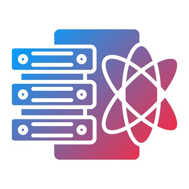 Imagen vectorial de icono de ciencia de datos Se puede usar para Big Data