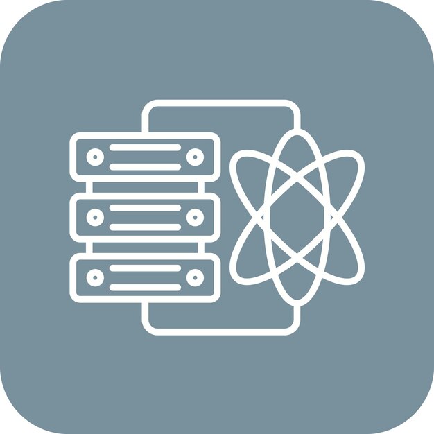 Imagen vectorial de icono de ciencia de datos Se puede usar para Big Data