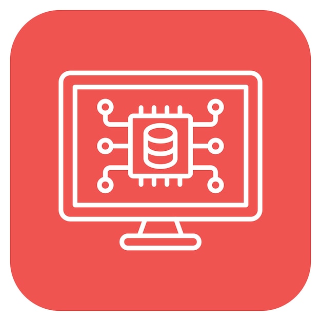 Imagen vectorial de icono de ciencia de datos Se puede usar para tecnología de marketing