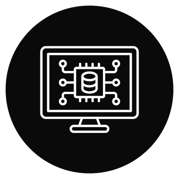 Imagen vectorial de icono de ciencia de datos Se puede usar para tecnología de marketing