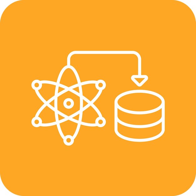 Imagen vectorial de icono de ciencia de datos Se puede utilizar para el análisis de datos