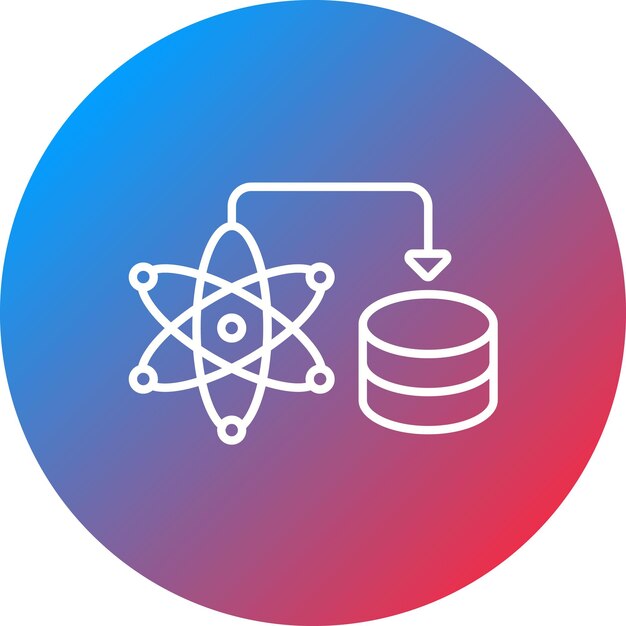 Imagen vectorial de icono de ciencia de datos Se puede utilizar para el análisis de datos