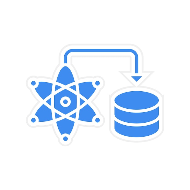 Imagen vectorial de icono de ciencia de datos Se puede utilizar para el análisis de datos