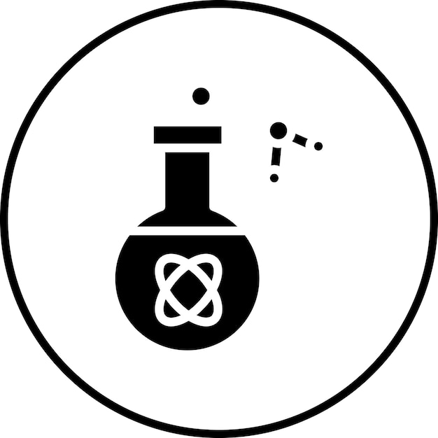 La imagen vectorial del icono científico se puede utilizar para el laboratorio