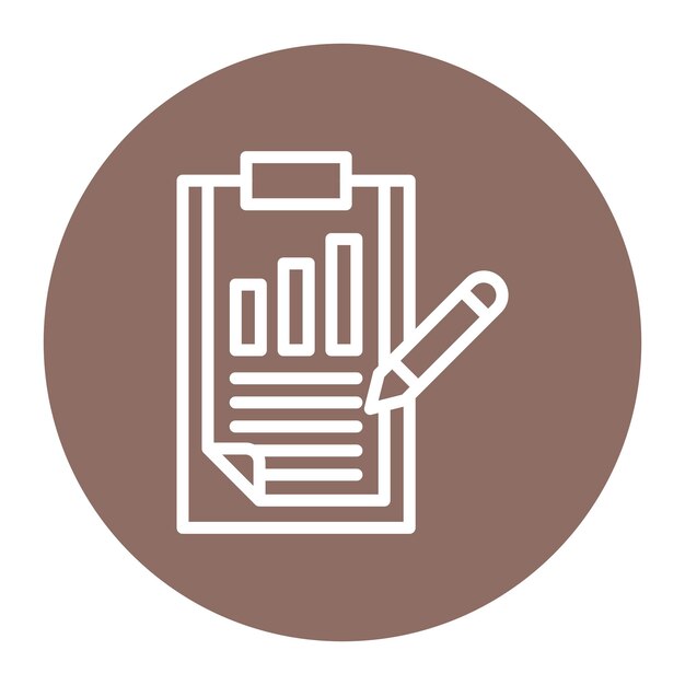 Imagen vectorial del icono de cierre del proyecto Se puede utilizar para la evaluación del proyecto