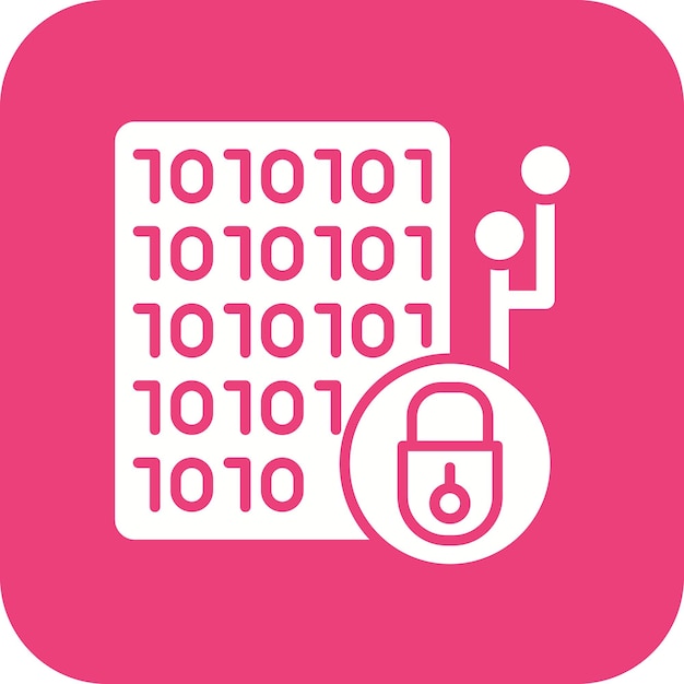 Imagen vectorial de icono de cifrado Se puede usar para criptomonedas