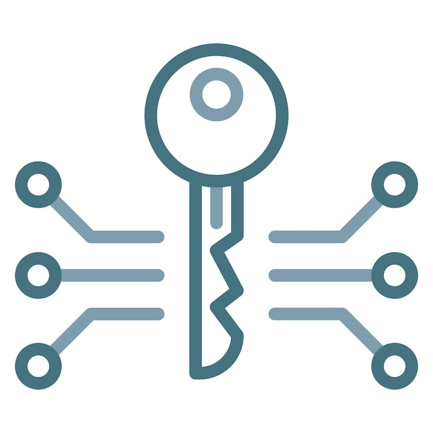 Imagen vectorial de icono de cifrado Se puede utilizar para la seguridad de la información