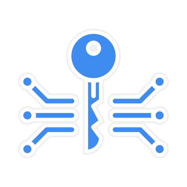 Imagen vectorial de icono de cifrado Se puede utilizar para la seguridad de la información