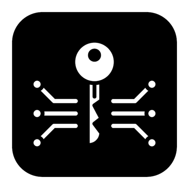 Imagen vectorial de icono de cifrado Se puede utilizar para la seguridad de la información