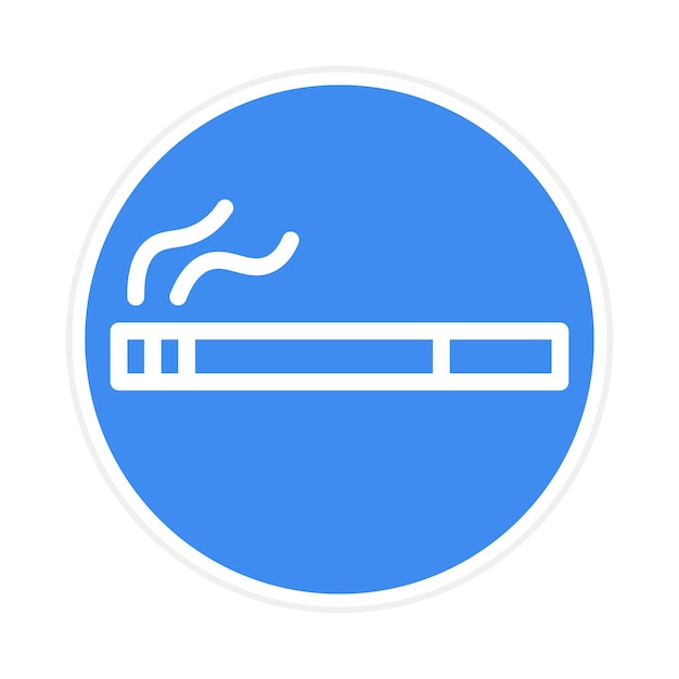 Imagen vectorial del icono del cigarrillo Se puede utilizar para Bar