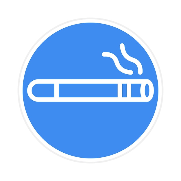 Imagen vectorial del icono del cigarro Se puede utilizar para Bar