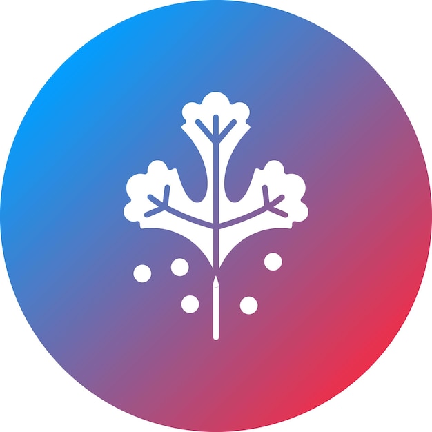 Imagen vectorial de icono de cilantro Se puede usar para World Cuisine