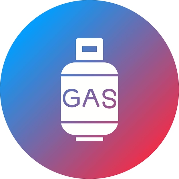 Imagen vectorial del icono de los cilindros de gas Se puede utilizar para el proceso industrial