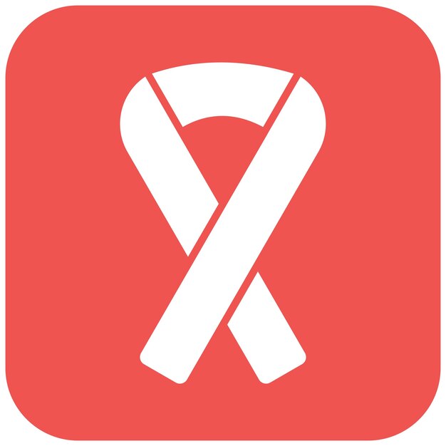 Imagen vectorial del icono de la cinta de cáncer Se puede utilizar para la quimioterapia