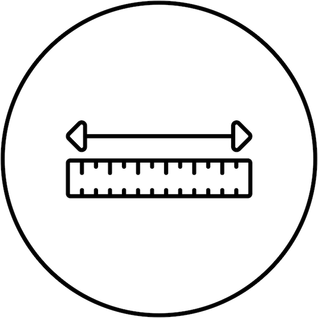 Imagen vectorial del icono de la cinta de medición Se puede utilizar para el gimnasio