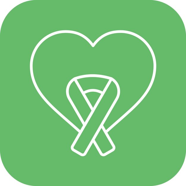 Imagen vectorial del icono de la cinta rosa Se puede utilizar para la quimioterapia