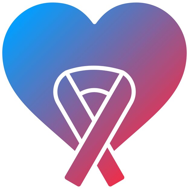 Imagen vectorial del icono de la cinta rosa Se puede utilizar para la quimioterapia