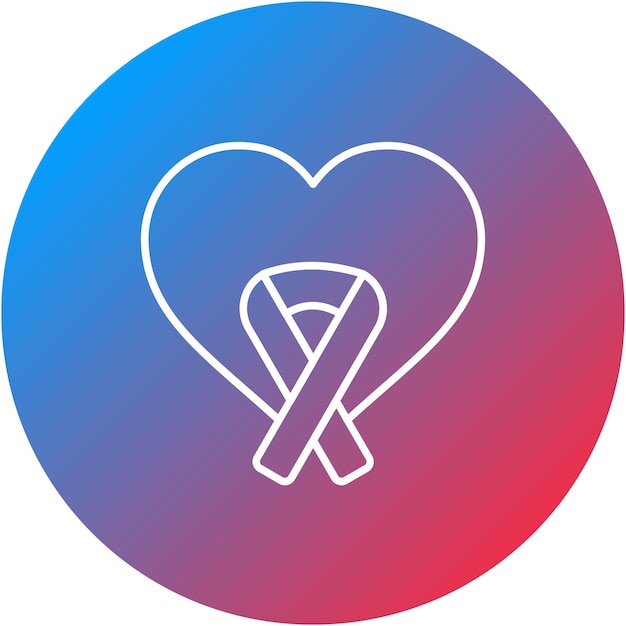 Imagen vectorial del icono de la cinta rosa Se puede utilizar para la quimioterapia